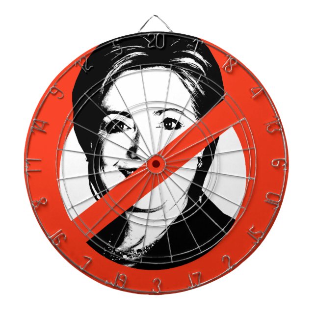 ANTI-HILLARY CLINTON DARTTAVLA (Framsidan)