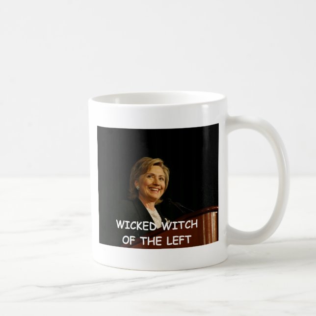 anti hillary clinton kaffemugg (Höger)