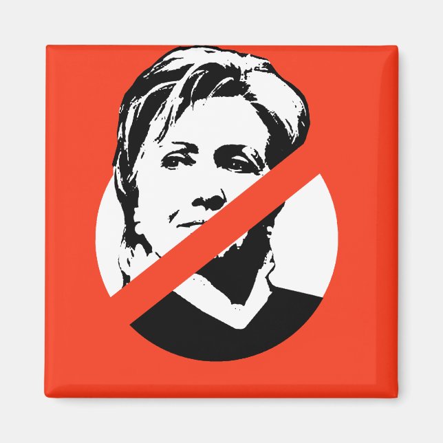ANTI-HILLARY CLINTON MAGNET (Framsidan)