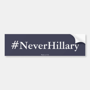 Anti Hillary Clinton #NeverHillary bildekal