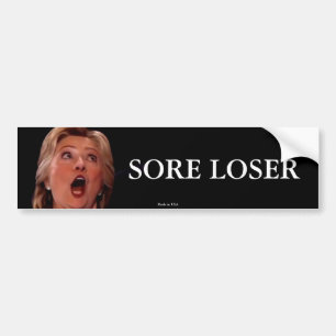 Anti-Hillary Clinton öm förlorarebildekal Bildekal