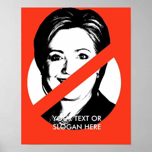 ANTI-HILLARY CLINTON POSTER (Framsidan)
