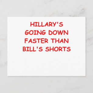 anti Hillary Clinton Vykort