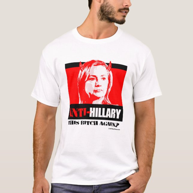 Anti Hillary - detta B igen - Anti Hillary png.png Tee (Framsida)