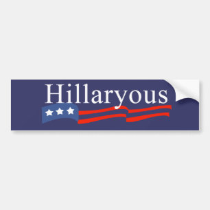 Anti-Hillary: Hillaryous Bumper Sticker Bildekal