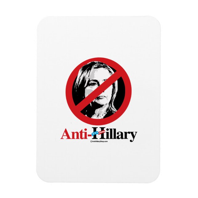 Anti-Hillary Symbol Magnet (Vertikal)