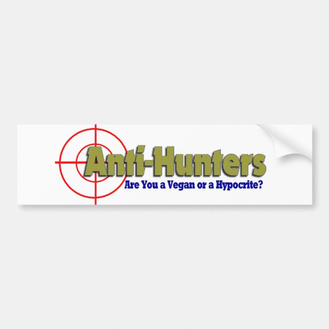 Anti-Hunters Bumper-fästare Bildekal (Framsidan)