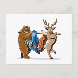 Anti Hunting Animal Revenge Vykort