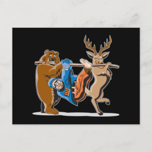 Anti Hunting Animal Revenge Vykort