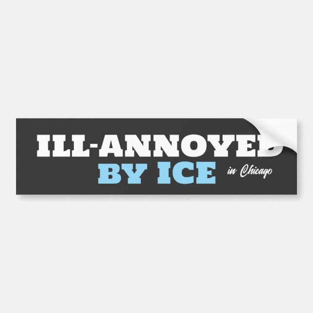 anti-ICE humor Bildekal (Framsidan)