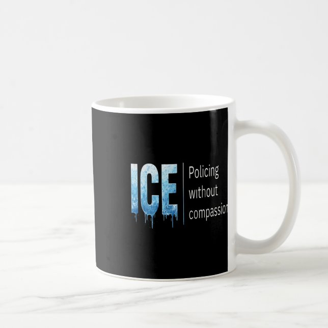 Anti Ice Jag protesterar och motstår Stöd invandra Kaffemugg (Höger)