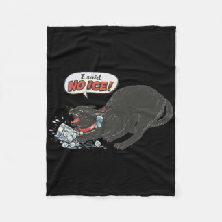 Anti Ice Pro Immigration Funny Cat Political Fleecefilt