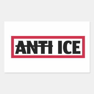 Anti ICE Rektangulärt Klistermärke