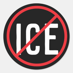 Anti ICE Runt Klistermärke