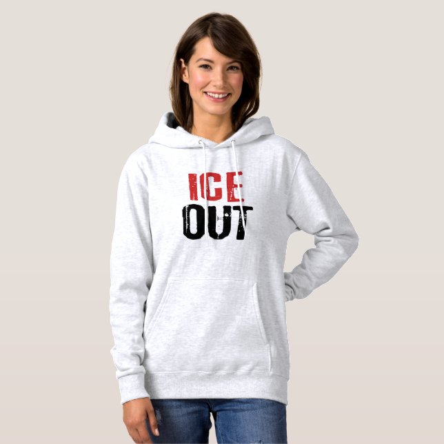 Anti ICE Ut Politisk Aktivism Protest T Shirt (Hel framsida)