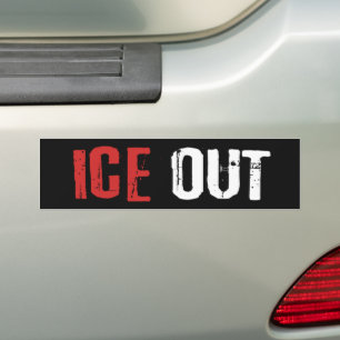 Anti-ICE Utan Politisk Aktivism Protest Bildekal