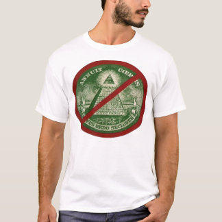 ANTI-ILLUMINATI fodrar den för manar T-tröja Tee Shirt