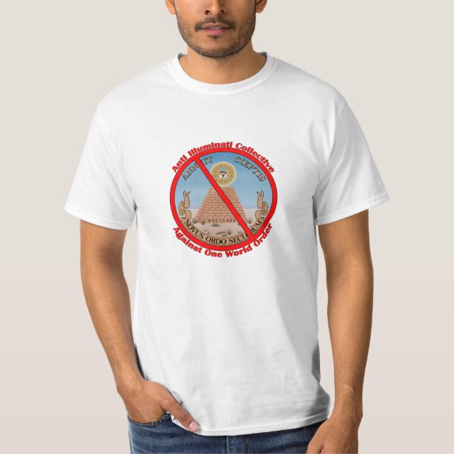 anti illuminati t-shirt (Framsida)