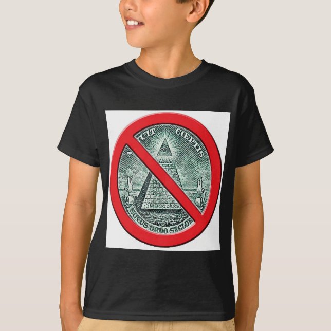 Anti Illuminati T skjorta Tee (Framsida)