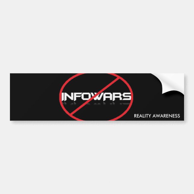 Anti-Infowars bildekal (Framsidan)