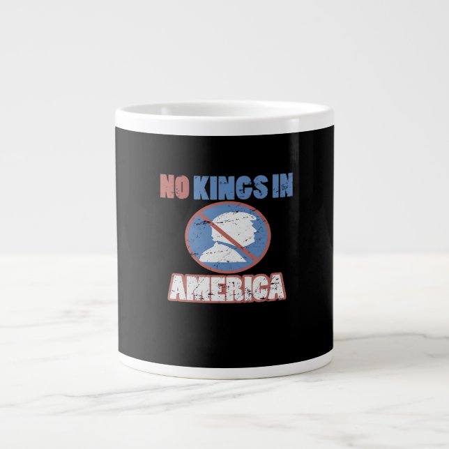 Anti- Inga kungar i Amerika Classic Jumbo Mugg (Framsidan)