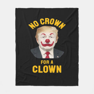 Anti-Ingen krona för en clown Fleecefilt