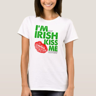 Anti-irländsk Kyss Rollig T-shirt