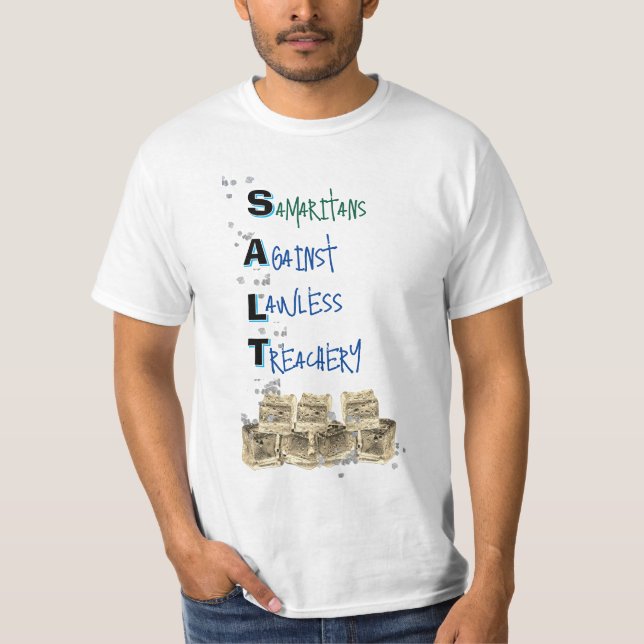 ANTI-Is Politisk Värde T-shirt (SALT) - Salt (Framsida)