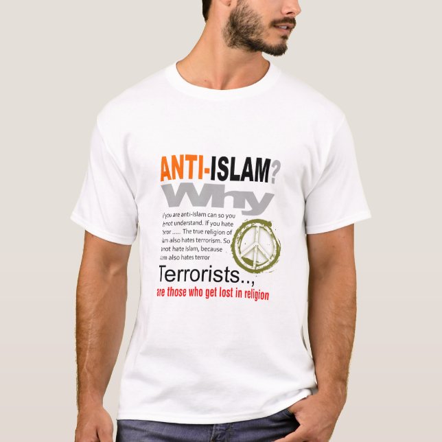 Anti islam? T-tröja T-shirt (Framsida)