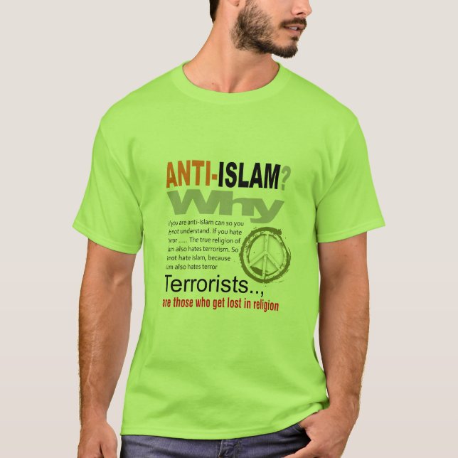 Anti islam? T-tröja Tee Shirt (Framsida)