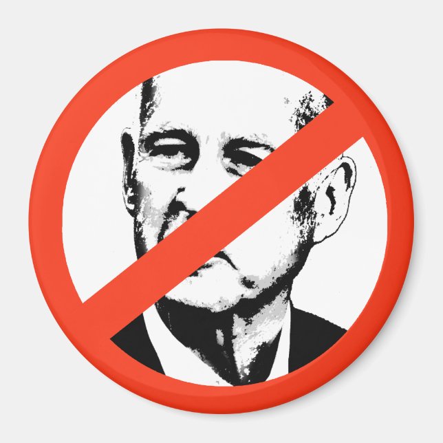 ANTI-JERRY BROWN MAGNET (Framsidan)