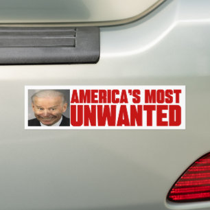 Anti Joe Biden Amerikanska mest oönskade Bildekal