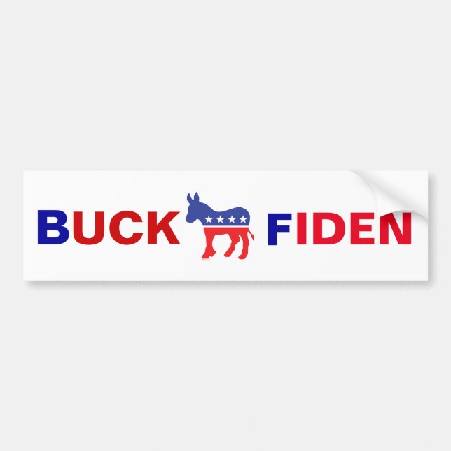 Anti Joe Biden Bumper Sticker Bildekal (Framsidan)