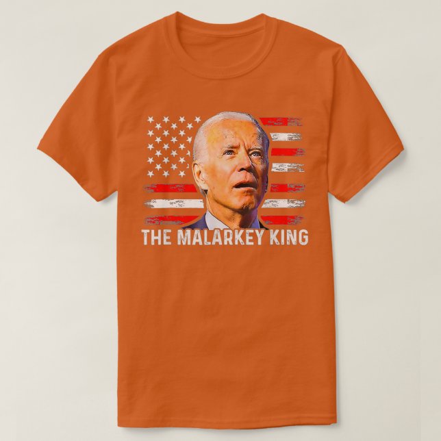 Anti Joe Biden Malarkey Kung Pro Trump Ultra M T Shirt (Design framsida)