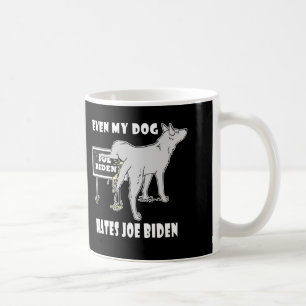 Anti Joe Biden My Hund Hates Biden Politiskt humor Kaffemugg