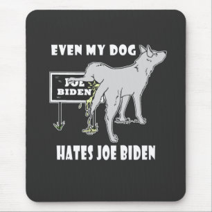 Anti Joe Biden My Hund Hates Biden Politiskt humor Musmatta