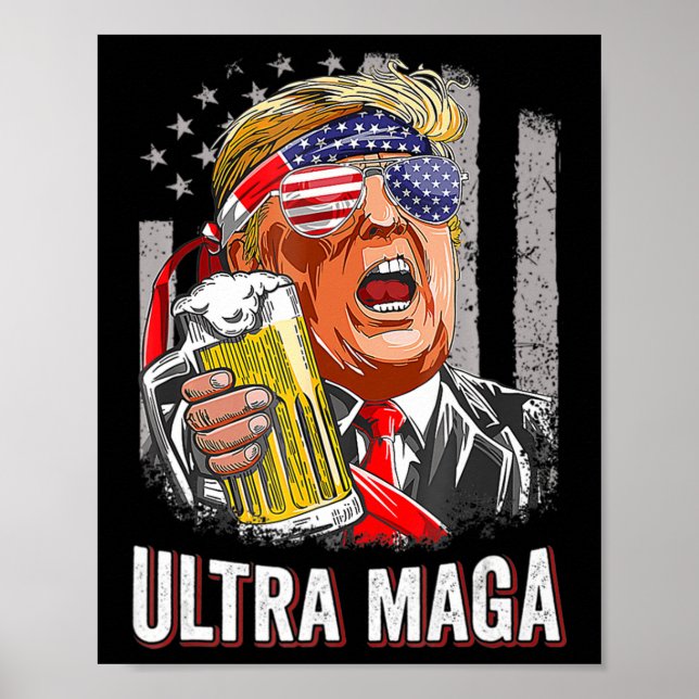 Anti Joe Biden Ultra Maga 4 Poster (Framsidan)