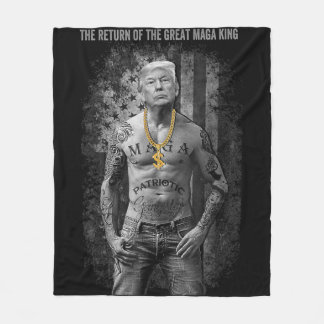 Anti Joe Biden Ultra Maga när Underbaren återvände Fleecefilt