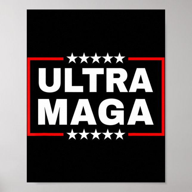 Anti Joe Biden Ultra Maga Poster (Framsidan)