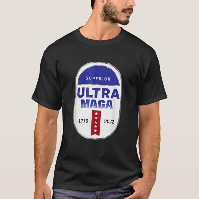 Anti Joe Biden Ultra Maga T Shirt (Framsida)