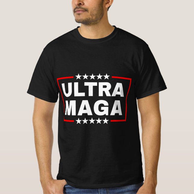 Anti Joe Biden Ultra Maga  T Shirt (Framsida)