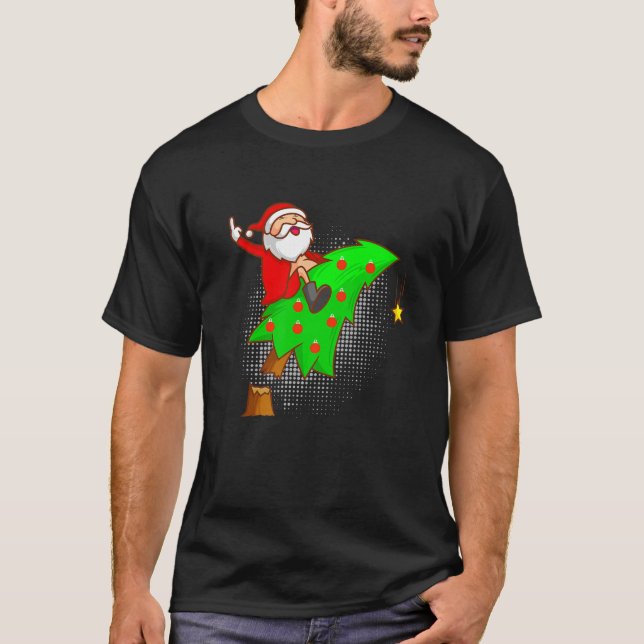 Anti-jul Julgran Jultomten Mitten F T Shirt (Framsida)