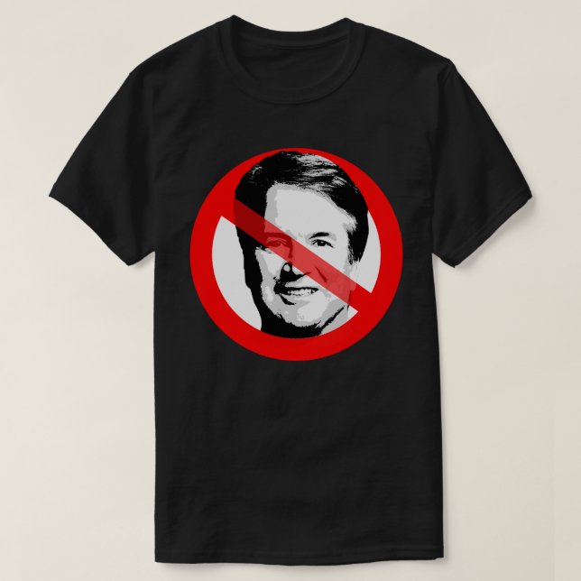 Anti Justice Brett Kavanaugh korsade ut Ansikte T Shirt (Design framsida)