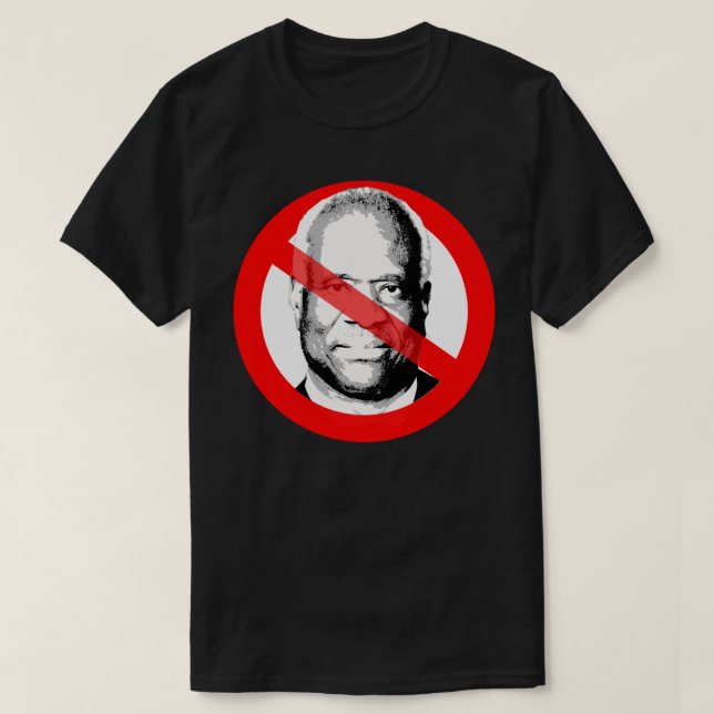 Anti Justice Clarence Thomas passerade ut Ansikte T Shirt (Design framsida)