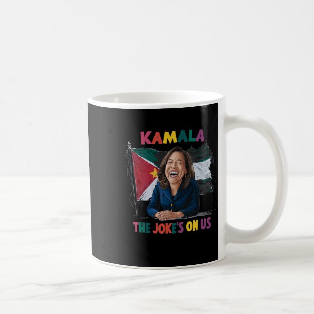 Anti Kamala Harris Palestine Flagga Kaffemugg (Höger)