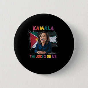 Anti Kamala Harris Palestine Flagga Knapp