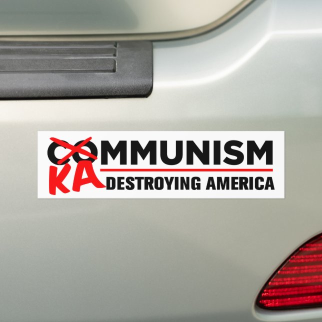 Anti-Kamala-socialismen förstör Amerika Kammunism Bildekal (På Bil)