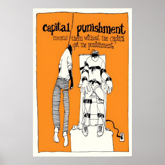 Anti Kapitalavrättningsaffisch Politisk Människa Poster (Framsidan)