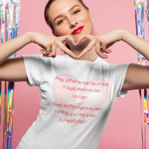 Anti-Kärlek Anti-Valentine Day dikt Tee