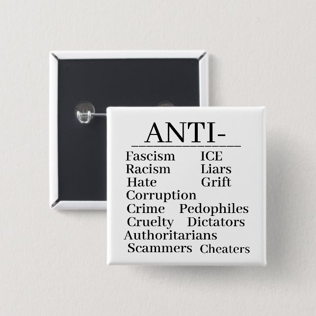 Anti-knapp Knapp (Framsida & baksida)